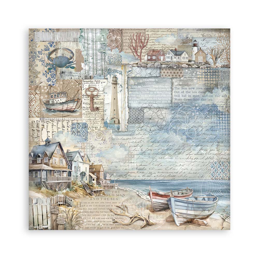 Stamperia Silent Sea 8x8 Inch Paper Pack (Single Face) - Image 8