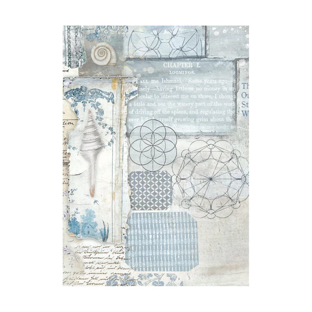Stamperia Silent Sea A6 Rice Paper Backgrounds (8pcs) - Image 10
