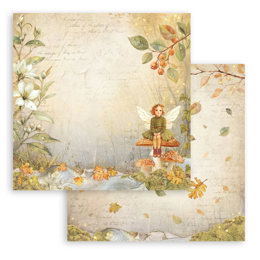 Stamperia Whispering Woods 12x12 Inch Paper Pack - Image 15