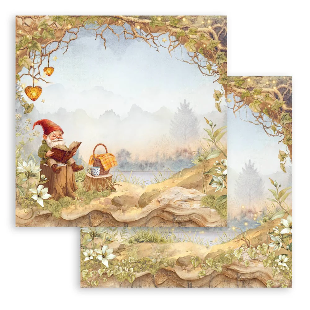 Stamperia Whispering Woods 12x12 Inch Paper Pack - Image 18