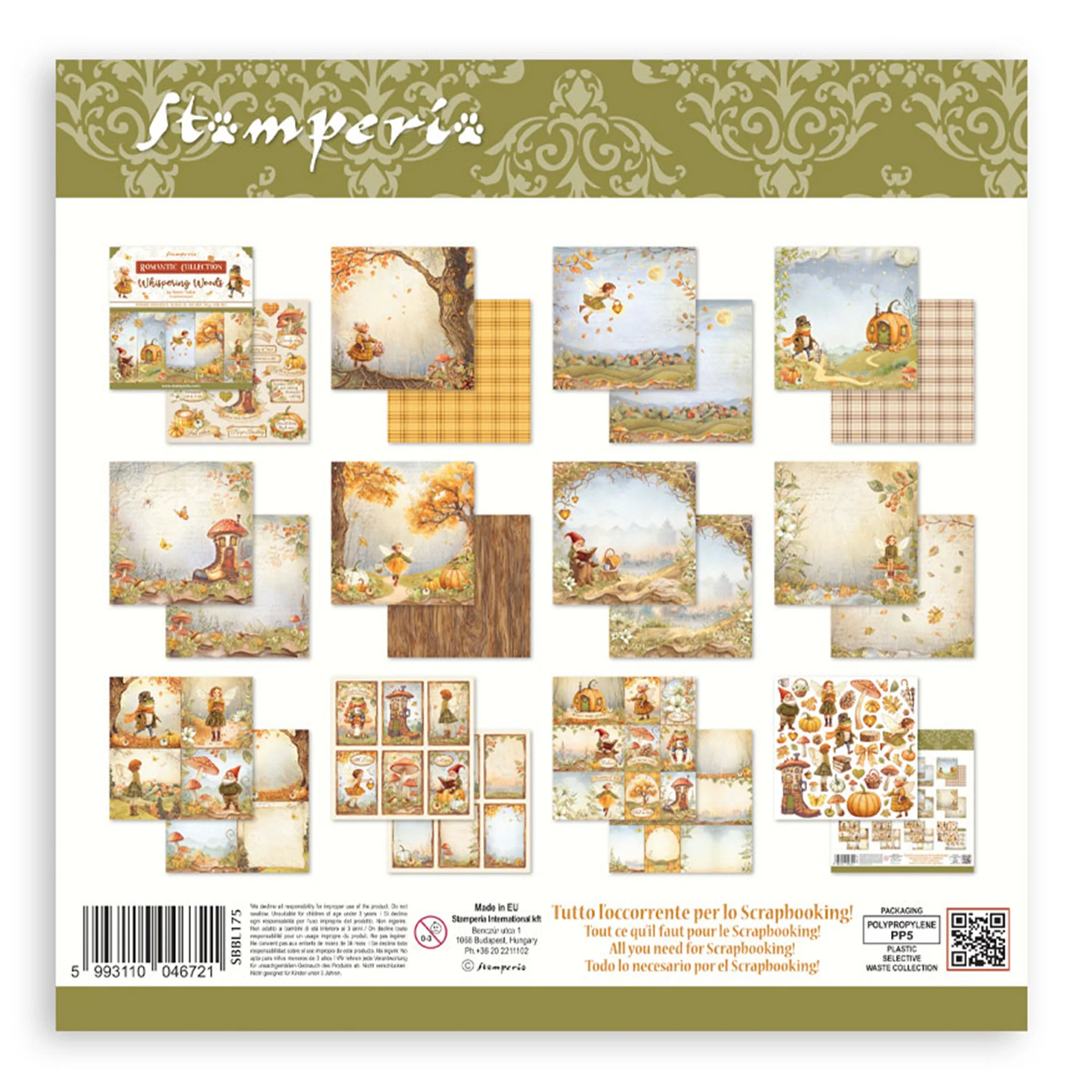 Stamperia Whispering Woods 12x12 Inch Paper Pack - Image 2