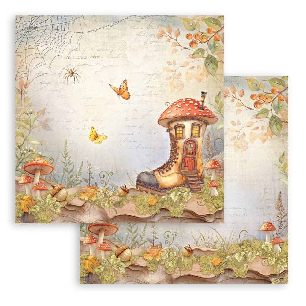 Stamperia Whispering Woods 12x12 Inch Paper Pack - Image 24