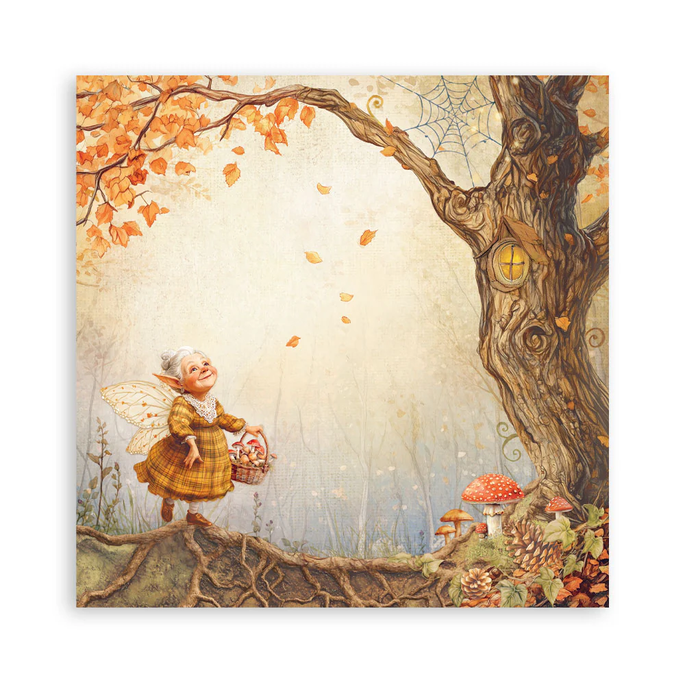 Stamperia Whispering Woods 12x12 Inch Paper Pack - Image 32
