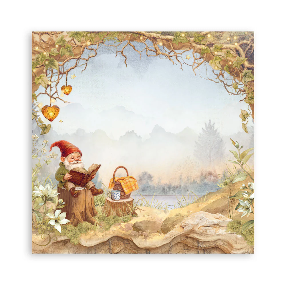 Stamperia Whispering Woods 8x8 Inch Paper Pack (Single Face) - Image 13