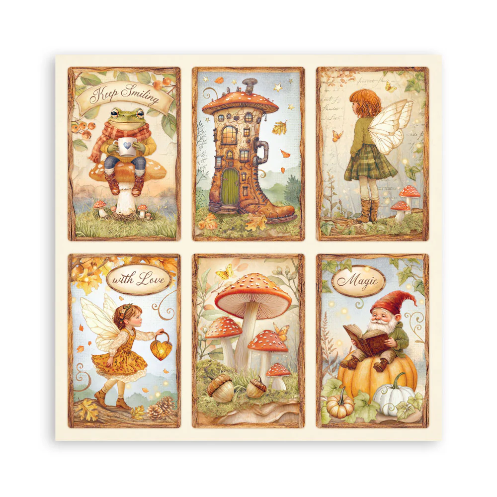 Stamperia Whispering Woods 8x8 Inch Paper Pack (Single Face) - Image 7