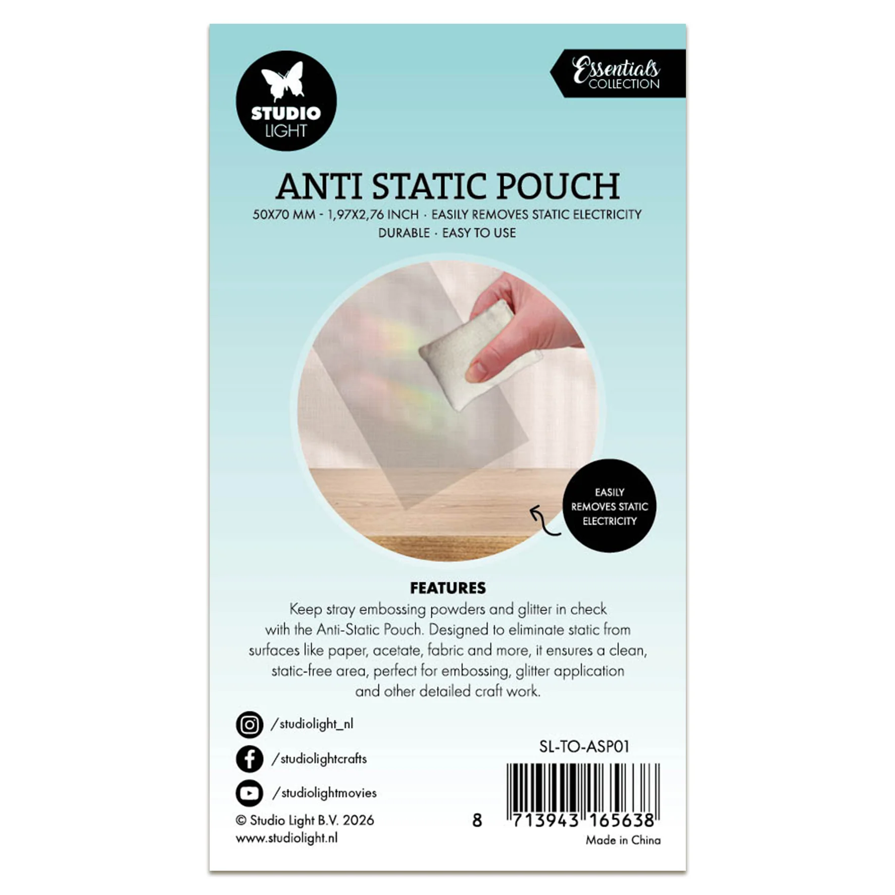 Studio Light Anti Static Pouch 50x70mm Essentials Tools 50x70x10mm 1  Piece - Image 3