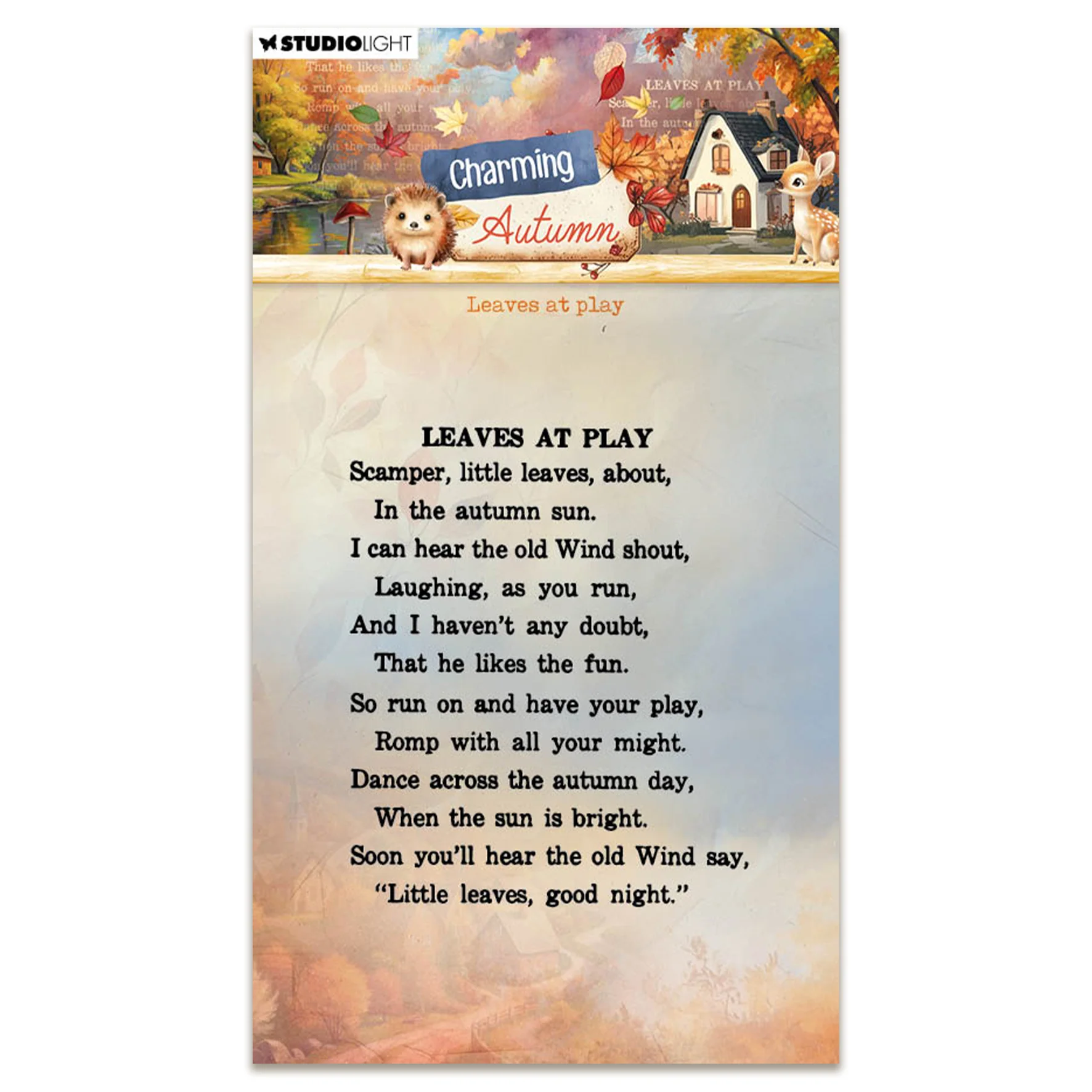 Studio Light Charming Autumn - Clear Stamps Leaves at Play