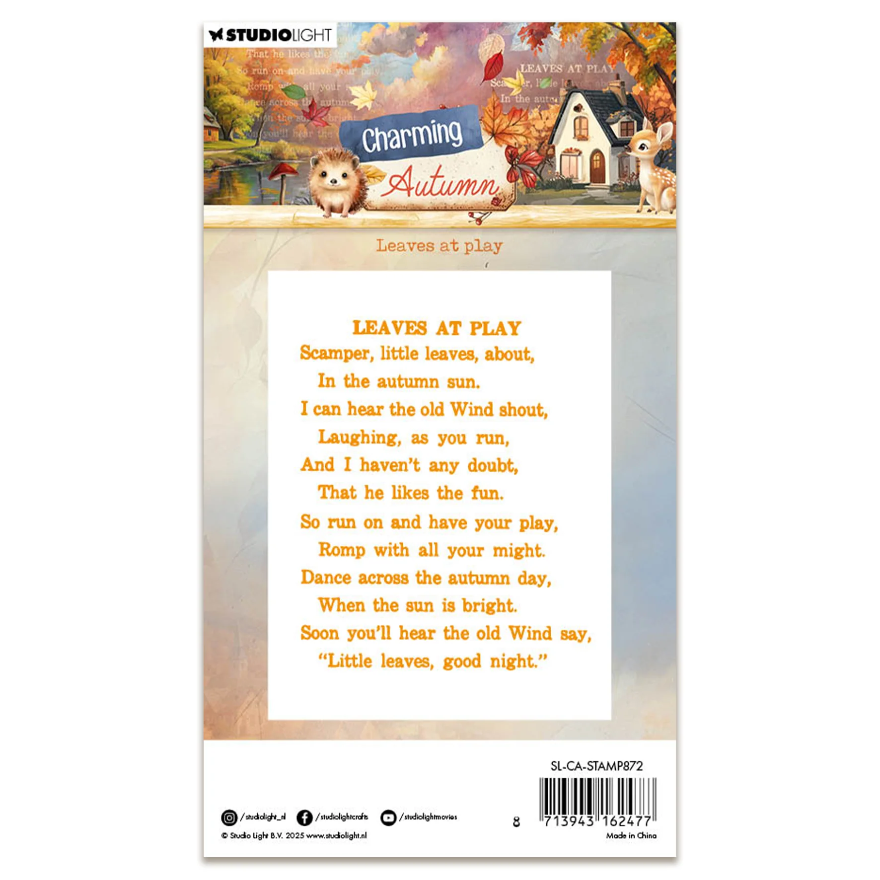 Studio Light Charming Autumn - Clear Stamps Leaves at Play - Image 4