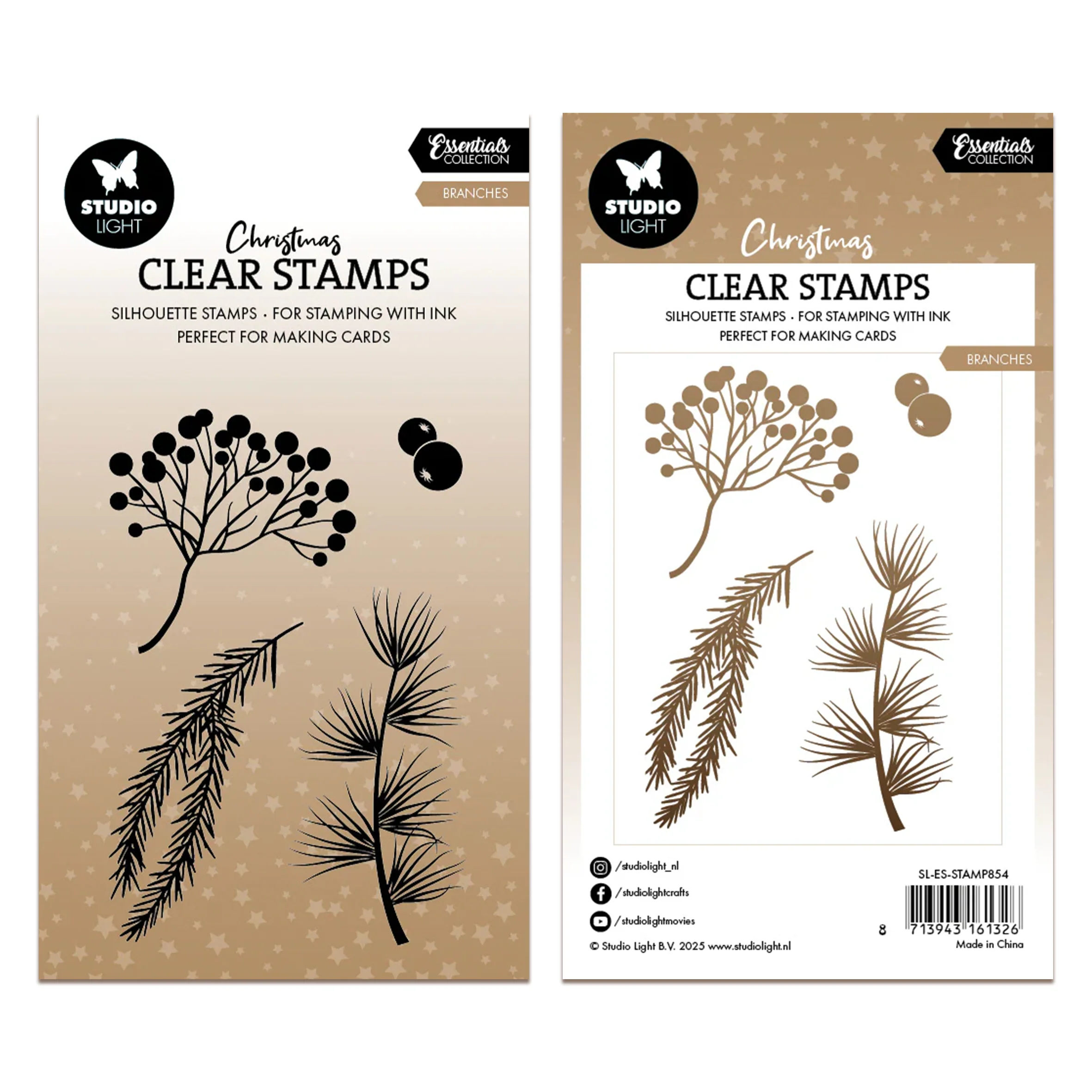 Studio Light Essentials Clear Stamp Branches