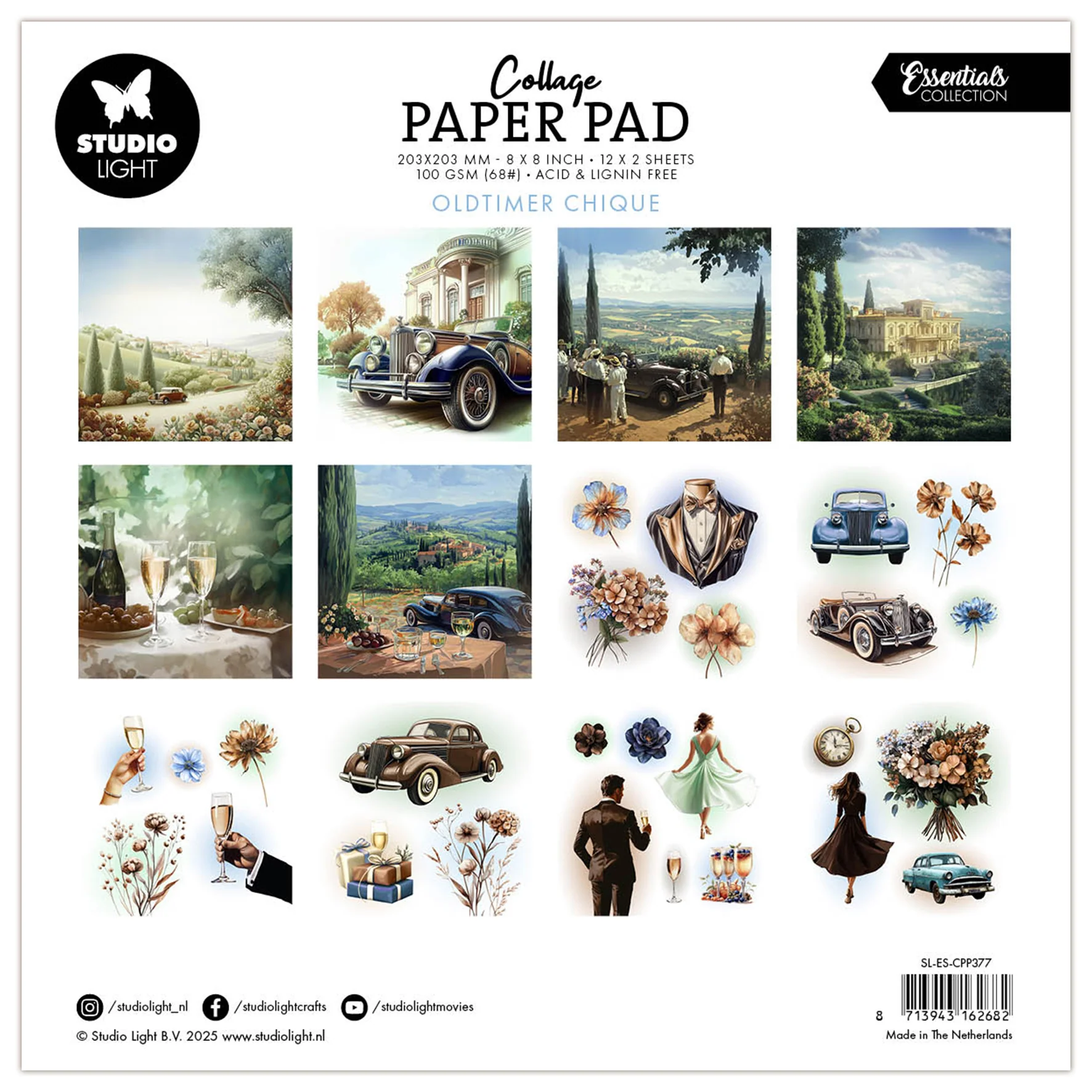 Studio Light Essentials Collage Paper Pad Oldtimer Chique - Image 3