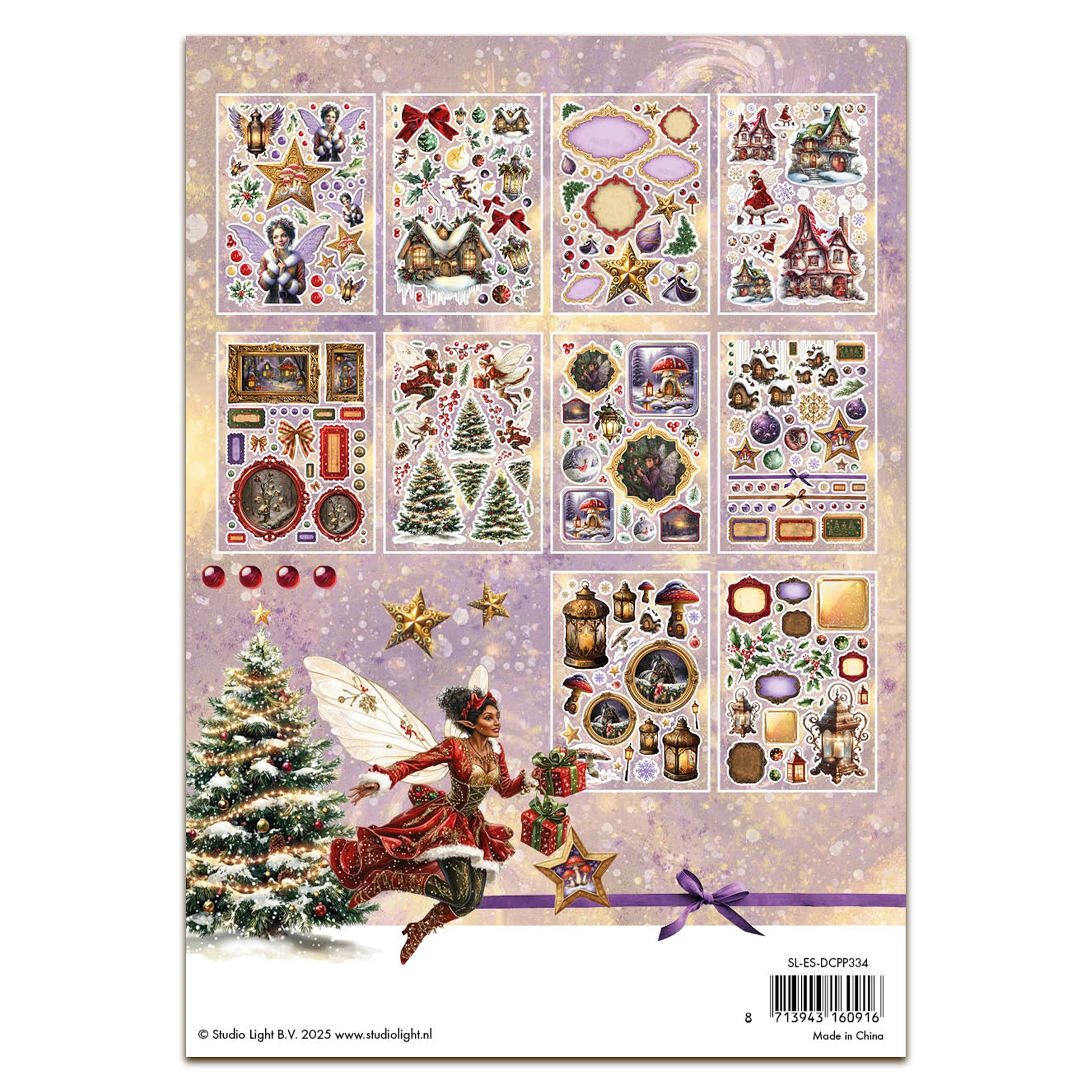 Studio Light Essentials Die-cut Paper Pad Fairy Christmas - Image 2