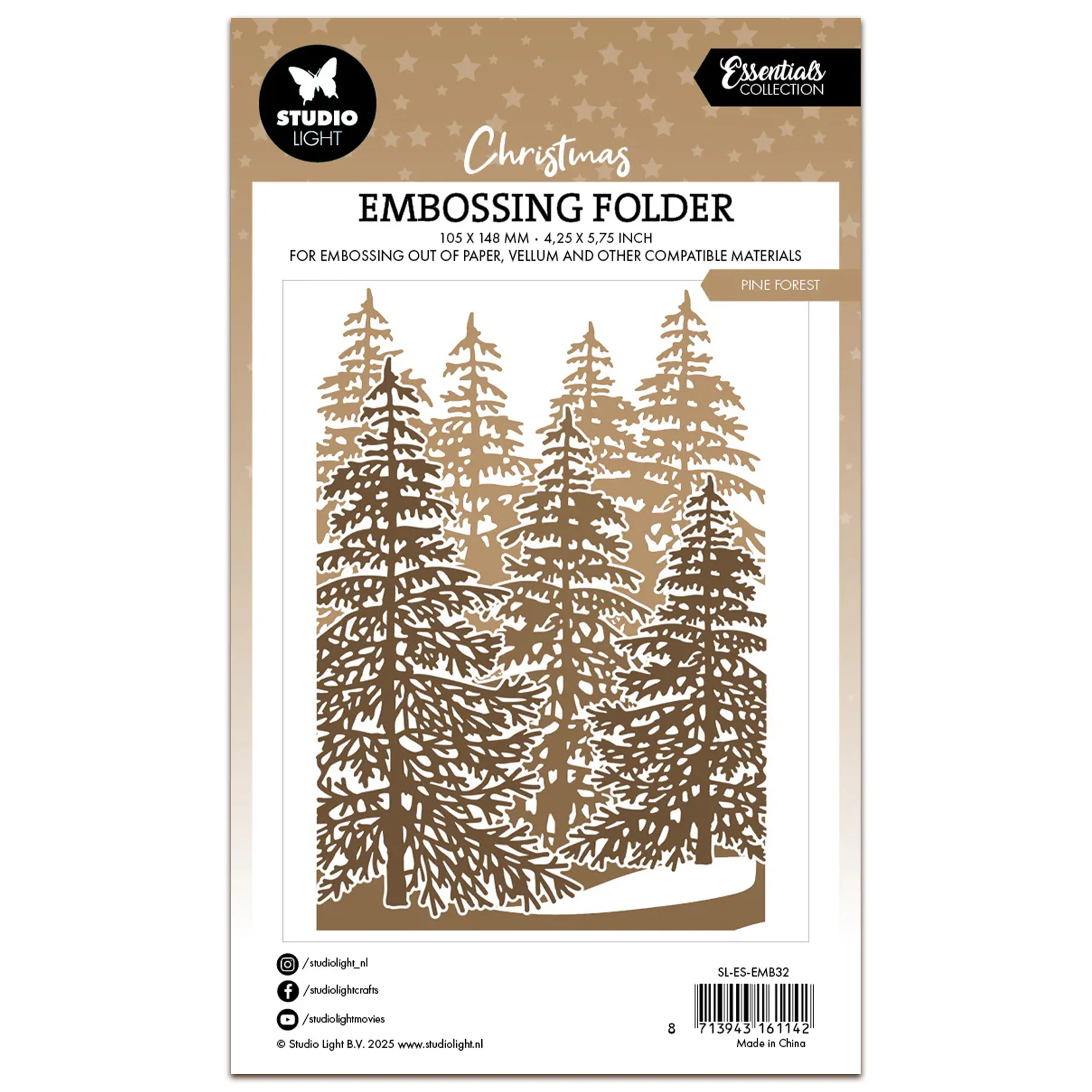 Studio Light Essentials Embossing Folder Forest Background - Image 3
