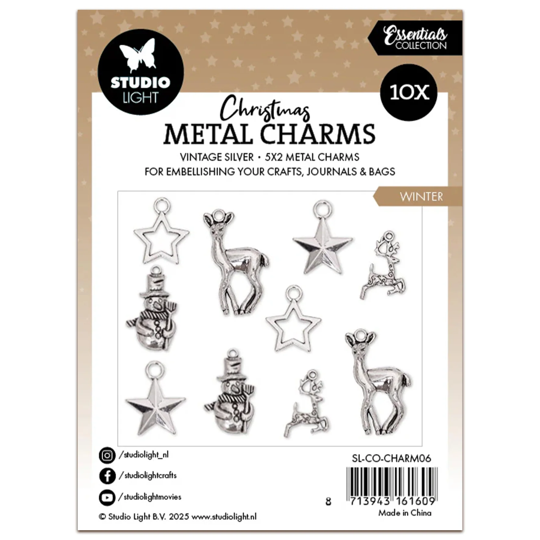 Studio Light Essentials Metal Charms Winter Elements - Image 4