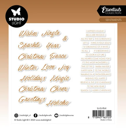 Studio Light Essentials Paper Elements Bronze Sentiments Trendy - Image 2