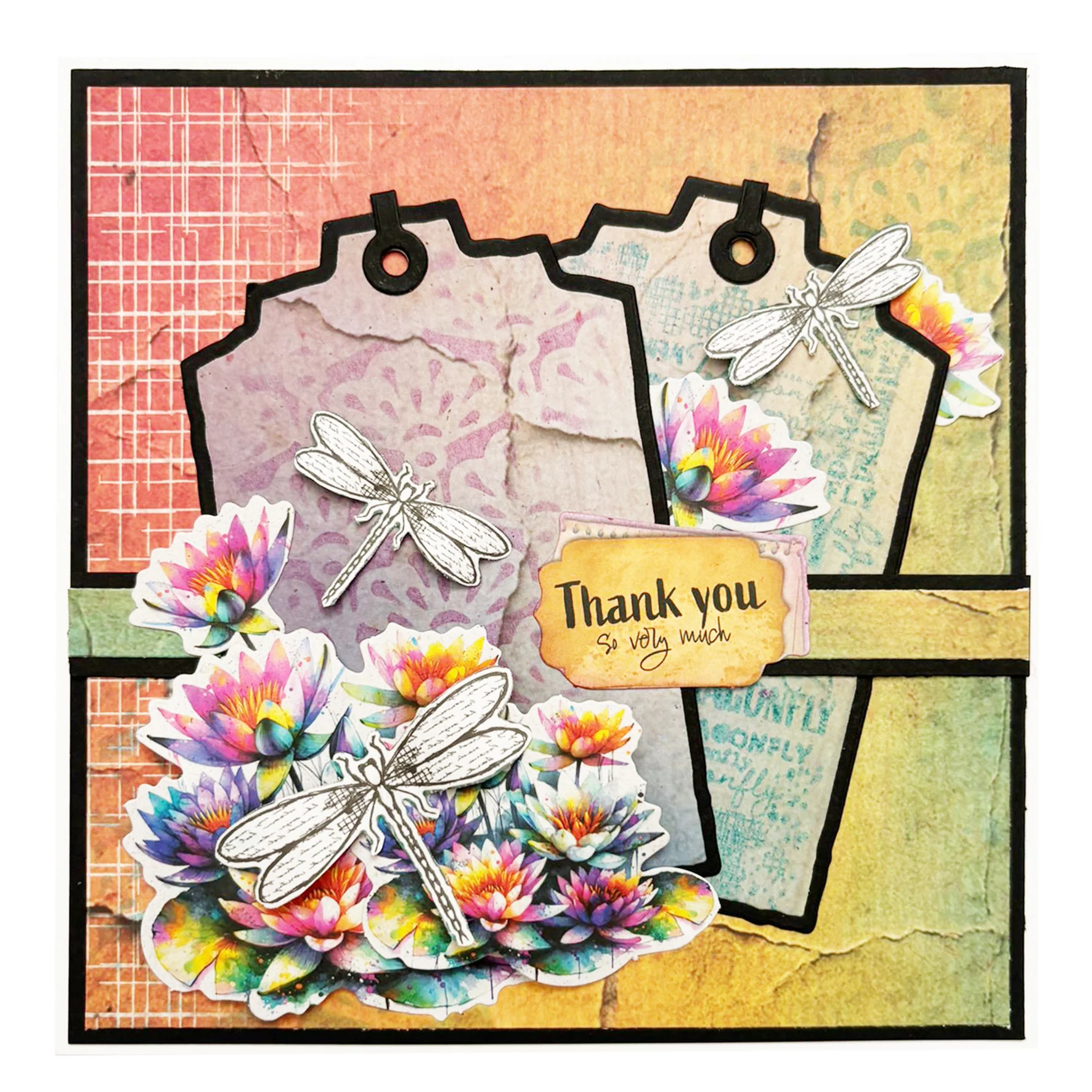 Studio Light Hazel Eaton Dragonfly Dreams - Cutting Die Dragonfly Tag - Image 2