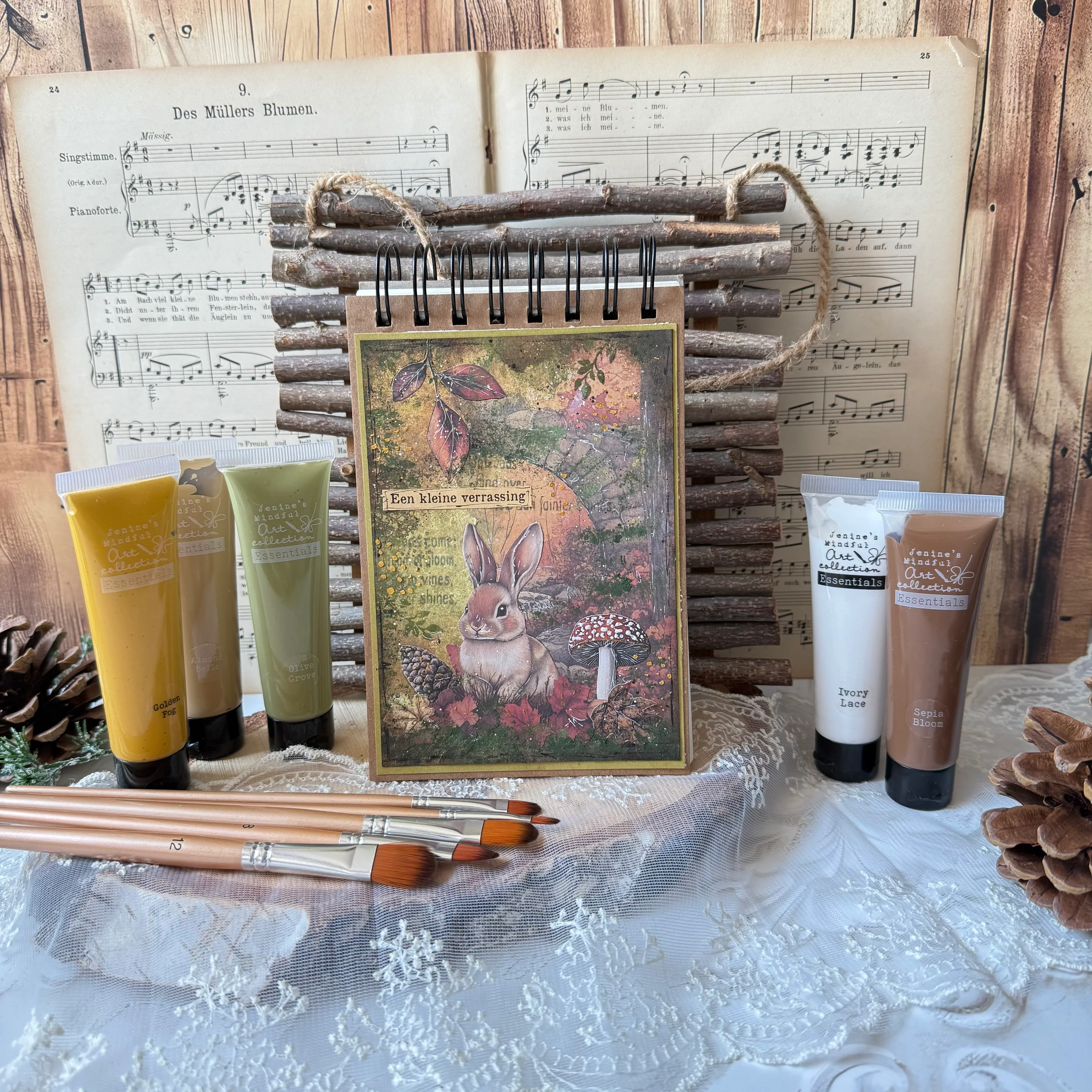 Studio Light Jenine's Mindful Art Acrylic Paint Amber & Rose - Image 7