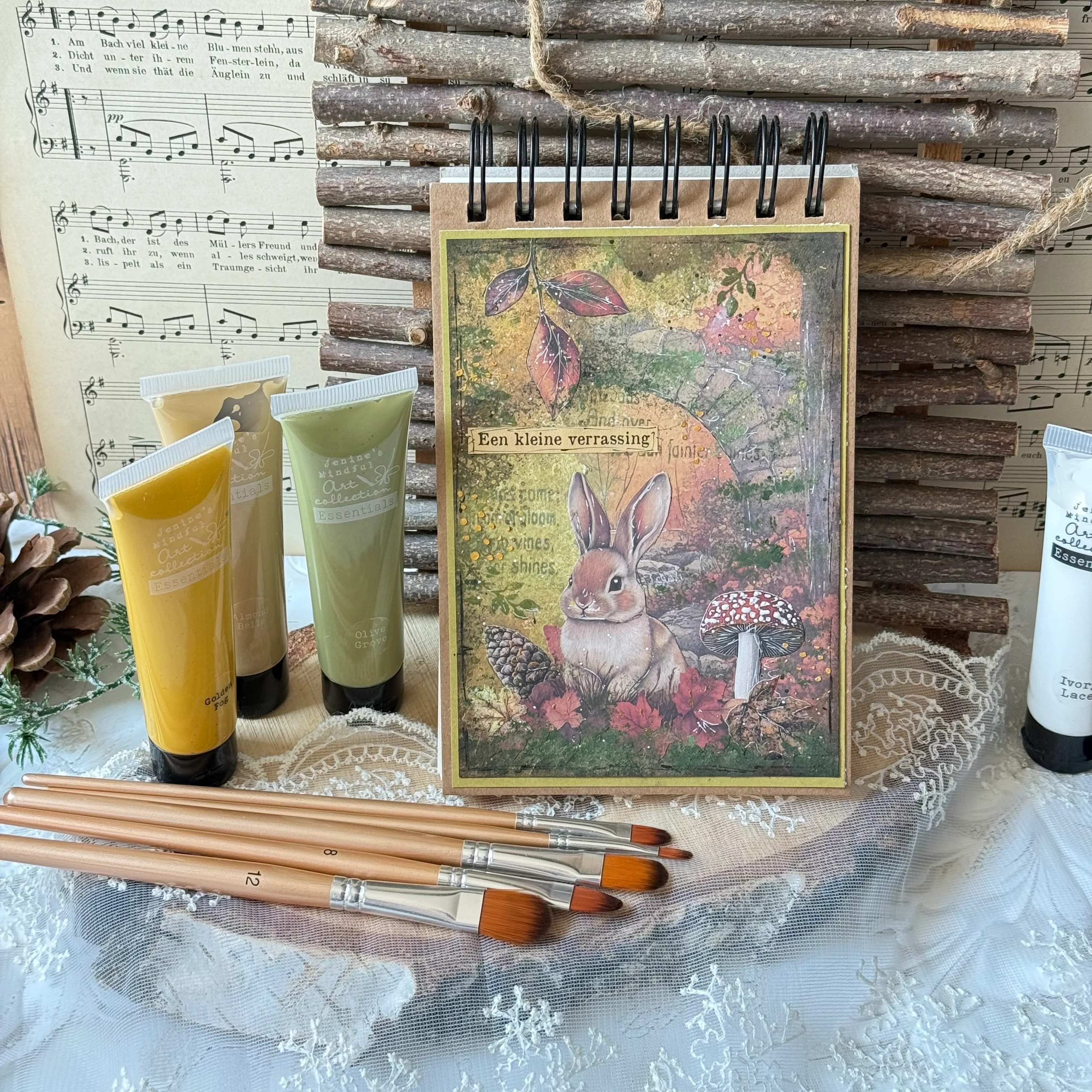 Studio Light Jenine's Mindful Art Acrylic Paint Amber & Rose - Image 4