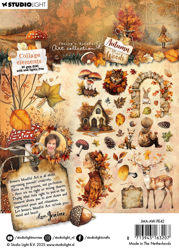 Studio Light Jenine's Mindful - Art Autumn In The Woods - Paper Elements