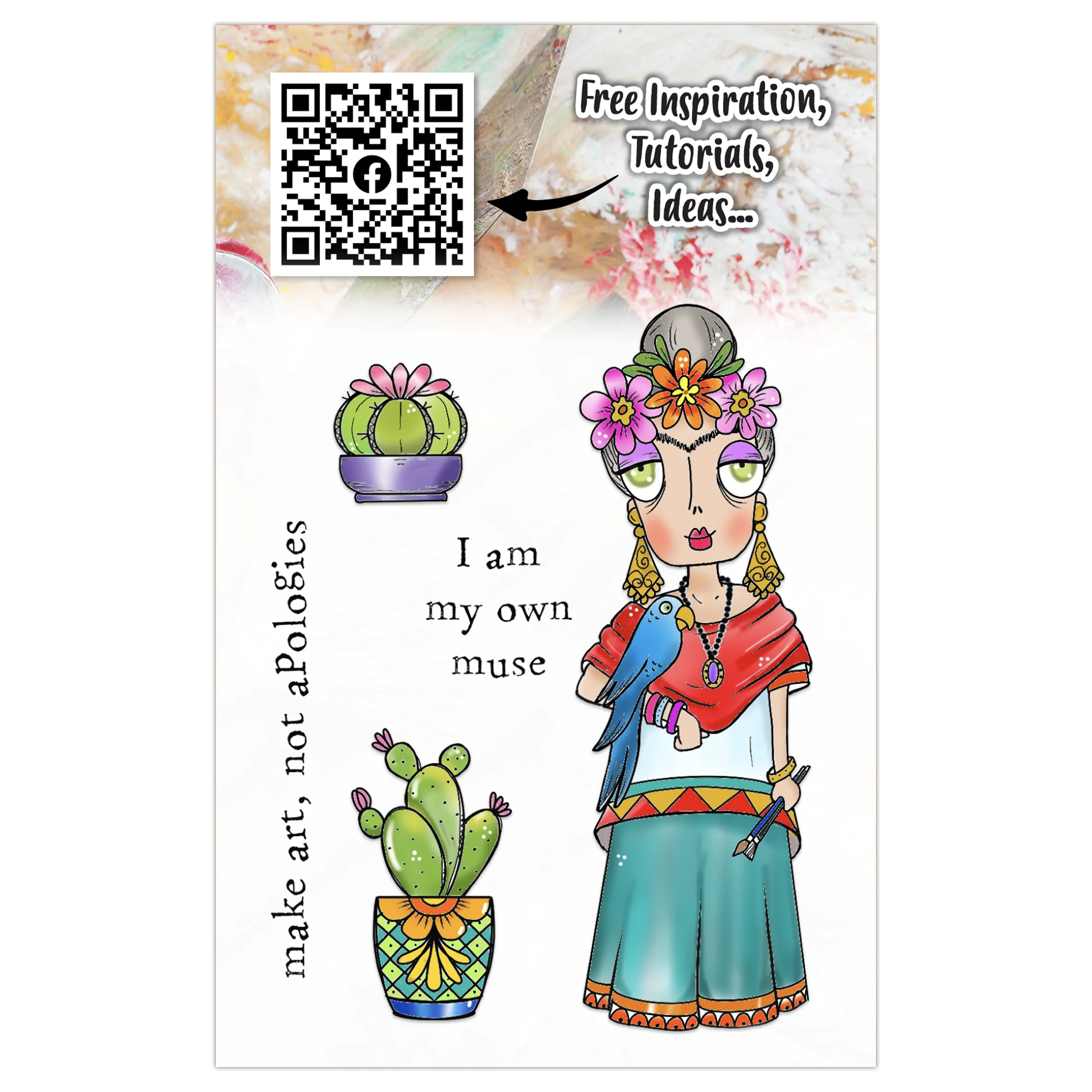 #TP-1276 - A7 Stamp Set - Frida Dee - Image 11