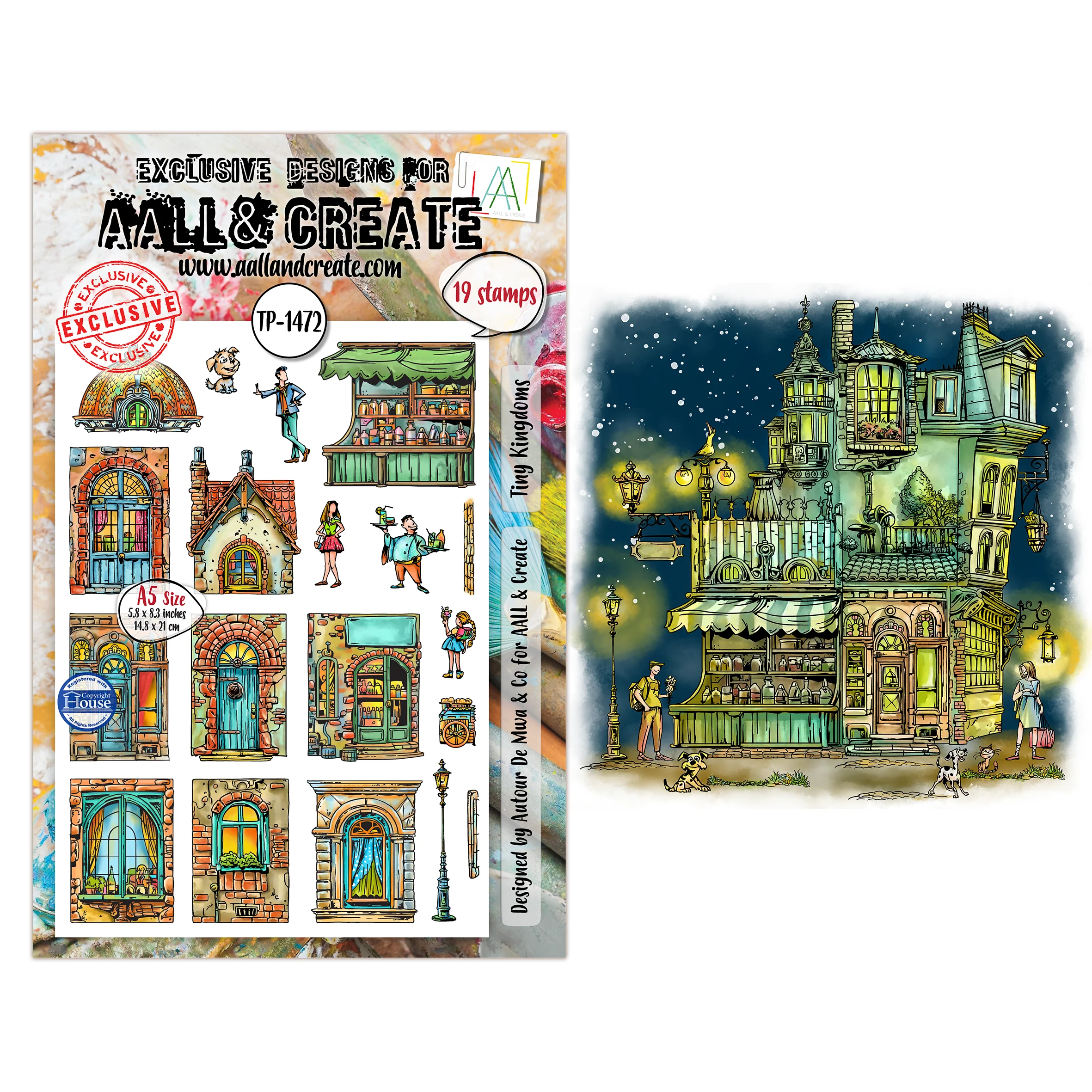 TP-1472 - A5 Stamp Set - Tiny Kingdoms