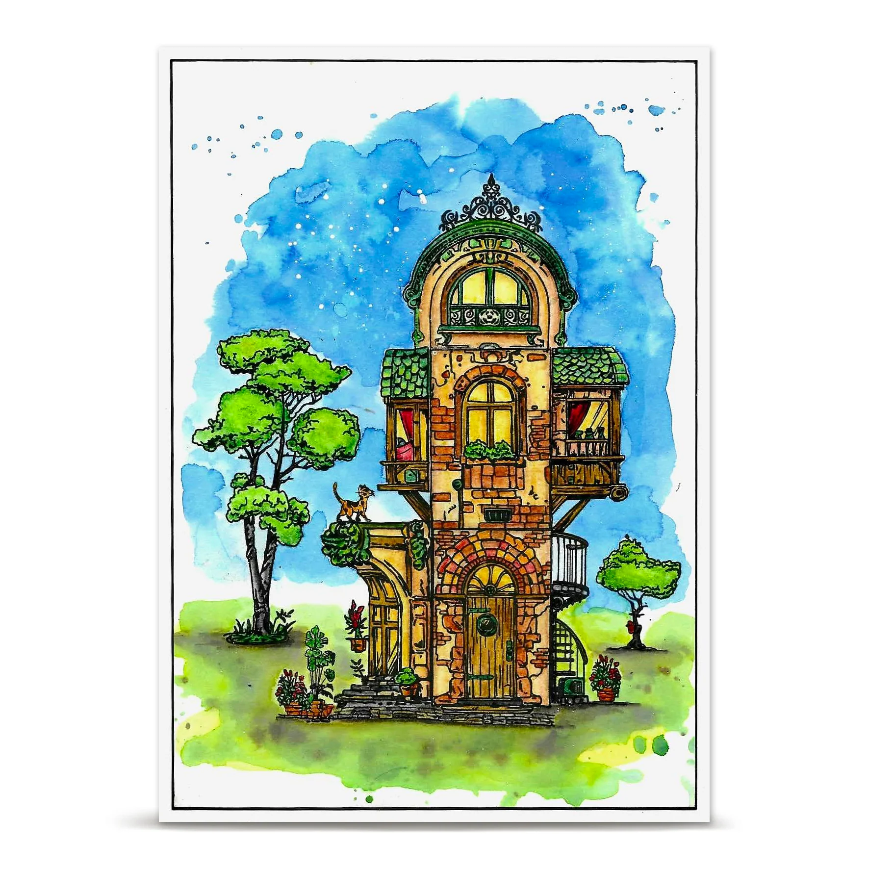 TP-1474 - A5 Stamp Set - Happy Town People - Image 6